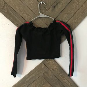 Cropped racer crop top